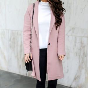 Topshop Pink Trench Coat